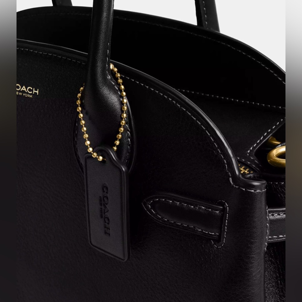 Coach Soft Empire Carryall Bag 28 (BLACK) - Picture 9 of 16